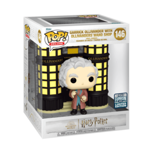Garrick Ollivander Funko Pop! Deluxe w/ Wand Shop, 2022 Harry Potter Ltd Edition