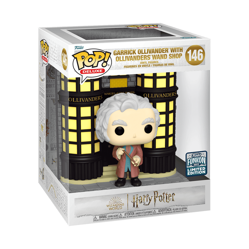 Garrick Ollivander Funko Pop! Deluxe w/ Wand Shop, 2022 Harry Potter Ltd Edition - Imagen 2