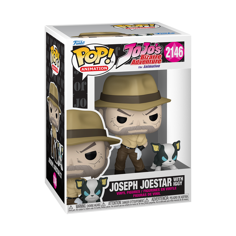 JoJo's Bizarre Adventure Joseph Joestar and Iggy Funko Pop! Vinyl Figure and Buddy - Imagen 2
