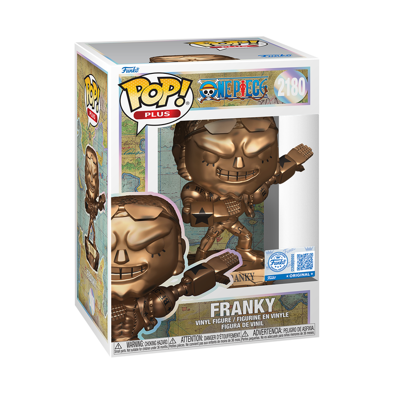 Pop! Plus Franky Statue (Bronze) with Pop! Protector - Imagen 2