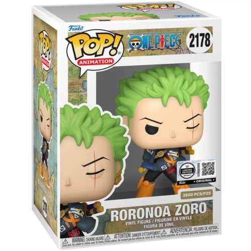 Funko Pop! One Piece: Roronoa Zoro #2178 LE3500 Hot Topic Exclusive W/ Protector - Imagen 2