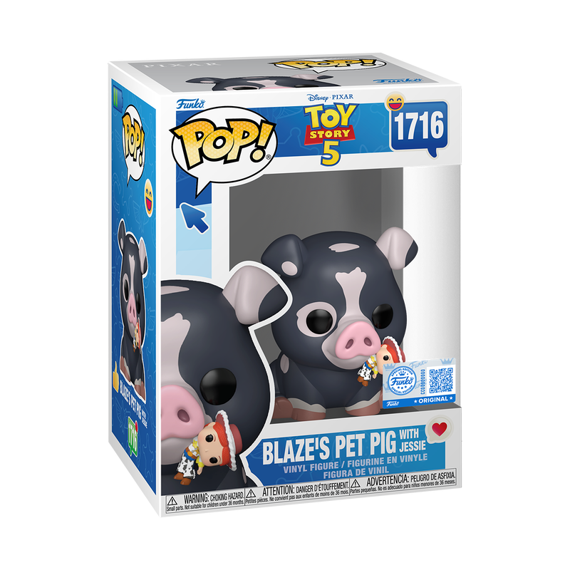 Pop! Blaze's Pet Pig with Jessie (Toy Story 5) - Imagen 2