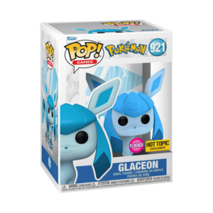 Funko Pokemon Pop! Games Glaceon (Flocked) Vinyl Figure Hot Topic Exclusive