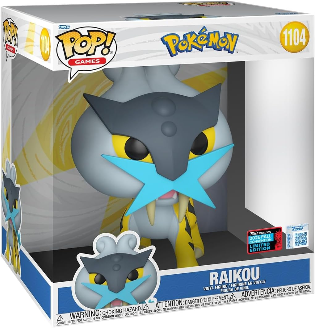 Funko Pop! Jumbo: Pokémon - Raikou - Exclusivo de Amazon - Imagen 2