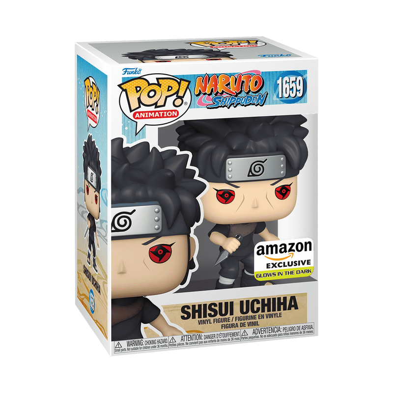 Funko Pop! Animation: Naruto - Shisui Uchiha con Kunai - Brilla en la oscuridad - Figura de vinilo coleccionable - Idea de regalo - Producto oficial - para niños y adultos - Fans del anime - Imagen 3