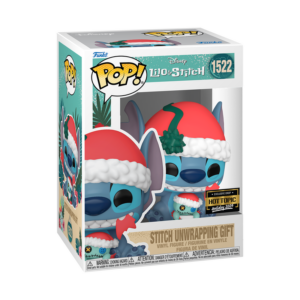 Funko Disney Lilo & Stitch Pop! Stitch Unwrapping Gift Vinyl Figure Holiday 2024 Hot Topic Exclusive