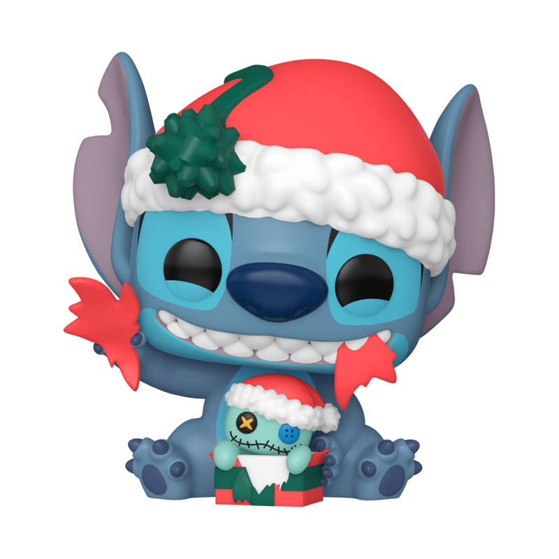 Funko Disney Lilo & Stitch Pop! Stitch Unwrapping Gift Vinyl Figure Holiday 2024 Hot Topic Exclusive
