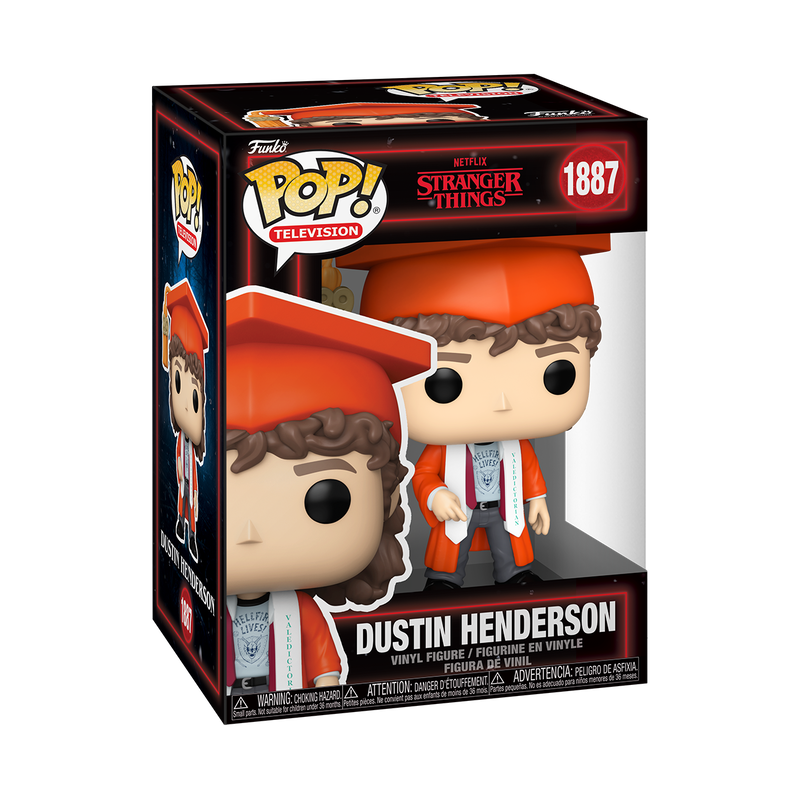 Stranger Things Season 5 Dustin Henderson (W4) Funko Pop! Vinyl Figure #1887 - Imagen 2