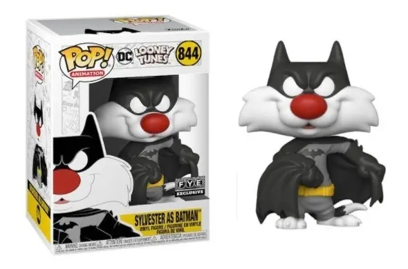 Funko Pop! Animation DC Looney Tunes SYLVESTER AS BATMAN 844 FYE Exclusive