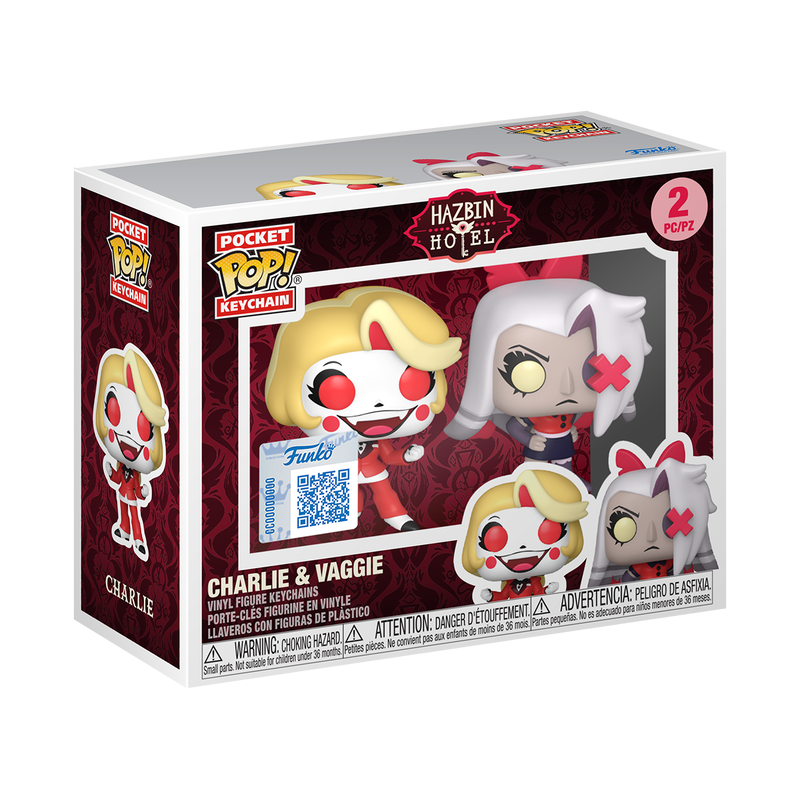 Pop! Keychain Charlie & Vaggie 2-Pack - Imagen 2