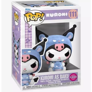 Funko Pop! Kuromi As Baku Flocked Vinyl Figure Hot Topic Exclusive