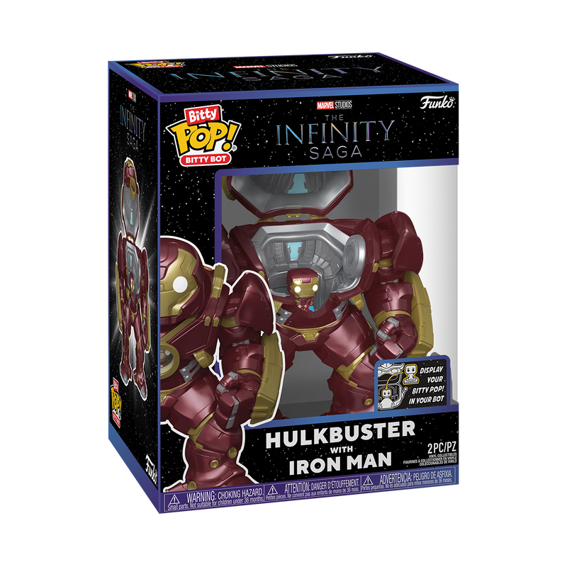 Bitty Pop! Bitty Bot Hulkbuster with Iron Man - Imagen 2