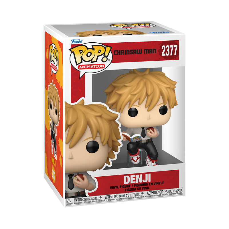 Funko Chainsaw Man Pop! Animation Denji (Reading) Vinyl Figure - Imagen 2