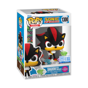 Funko Sonic The Hedgehog Pop! Games Shadow With Emeralds (Flocked) Vinyl Figure Hot Topic Exclusive